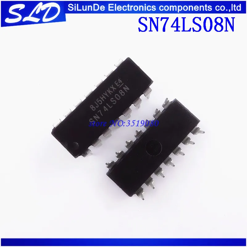 10 шт./лот SN74LS08N SN74LS08 DIP14 DIP 74LS08N 74LS08 Новый и оригинальный в наличии | Электроника