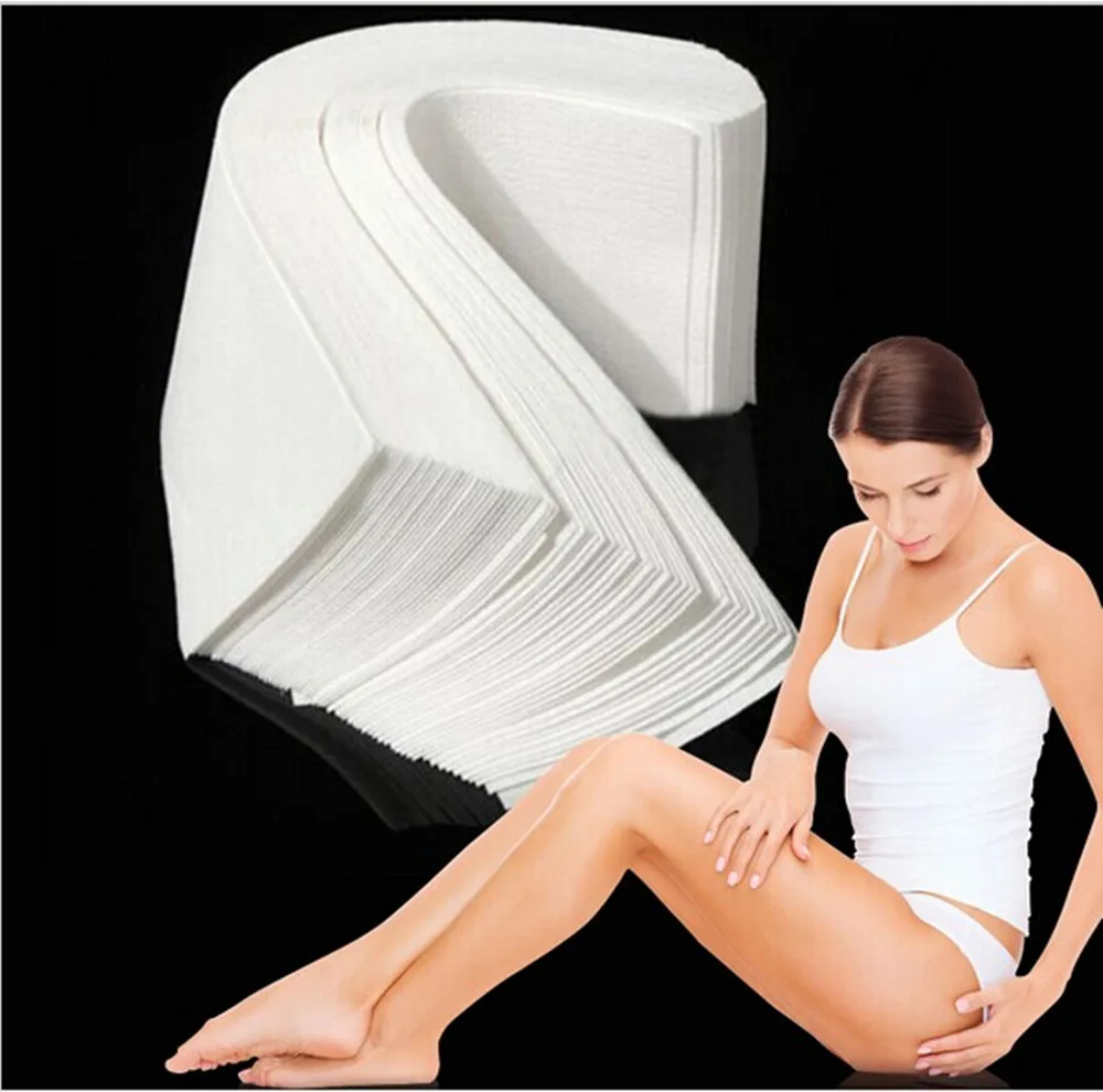 

100 Sheets Beeswax Hair Removal Particular Special Non Woven Paper Depilatory Wax Strip Waxing Epilation Tools