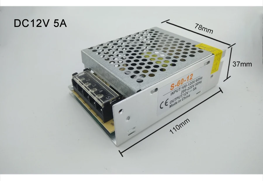 DC12V 2A 3A 5A 10A 12.5A осветительные трансформаторы светодиодный драйвер адаптер питания AC110V-220V для светодиодной ленты Выключатель света питание