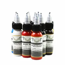 OuxinLi набор чернил татуировки перманентный 14 шт. макияж искусство цвет 30 мл/бутылка бровей подводка для глаз бровей Макияж тела макияж