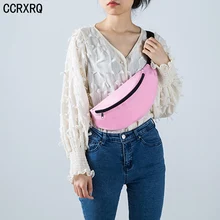 CCRXRQ Waist Bags For Women Fashion Unisex Belt Bags Handy Waist Packs Male Solid Color Messenger Bag Pink Fanny Pack
