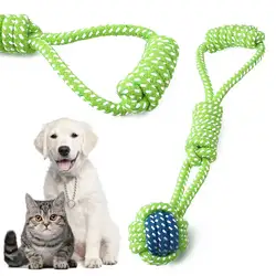 Собака игрушка ватным тампоном щенок, игрушка для прорезывания зубов зубы чистыми Плетеный узел инструмент для веревки шлифовальные укус