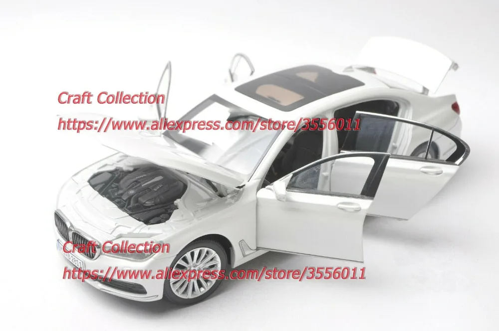 1:18 литья под давлением модель для 750Li 760Li белый Седан сплав игрушка автомобиль миниатюрная коллекция подарки