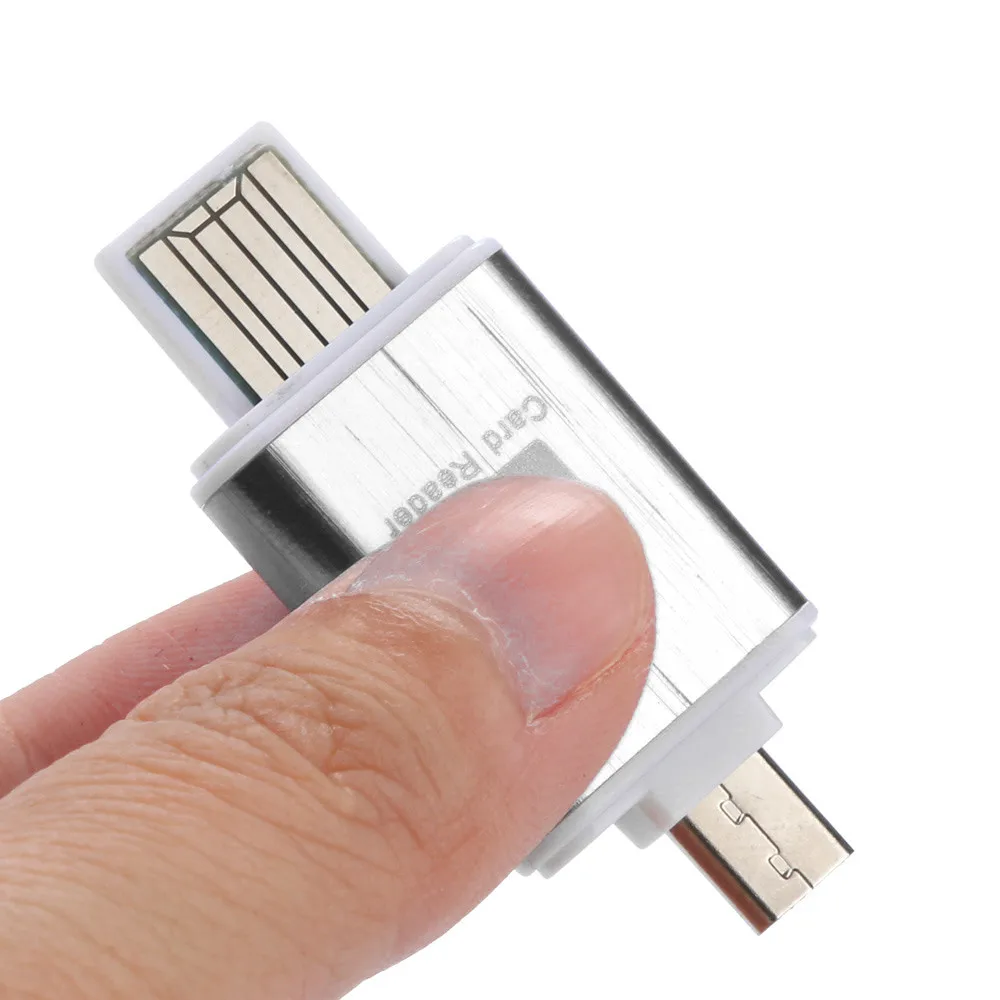 Ecosin2 карты памяти аксессуары 2в1 Micro SD OTG флеш-диск USB 2,0 кардридер для смартфонов ПК планшет Oct19