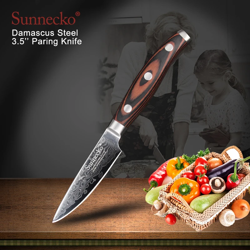SUNNECKO 5 шт. Кухня Santoku принадлежности для шеф повара набор ножей карвинга японской