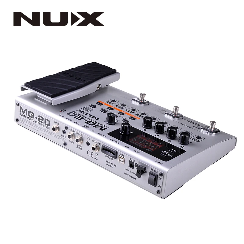 NUX MG-20 гитара Мульти-эффекты усилитель педали черный Digitech мульти эффекты моделирование процессор Guitarra петля/объем