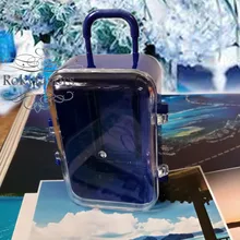 30 шт. Royal Blue Мини прокатки чемодан сувениры морская тема свадебной нулевой День рождения Дети вечерние сувениры подарки на девичник невесты