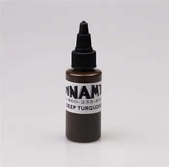 

5pcs DEEP TURQUOISE tattoo ink color permanent makeup pigment supply 30ml 1OZ