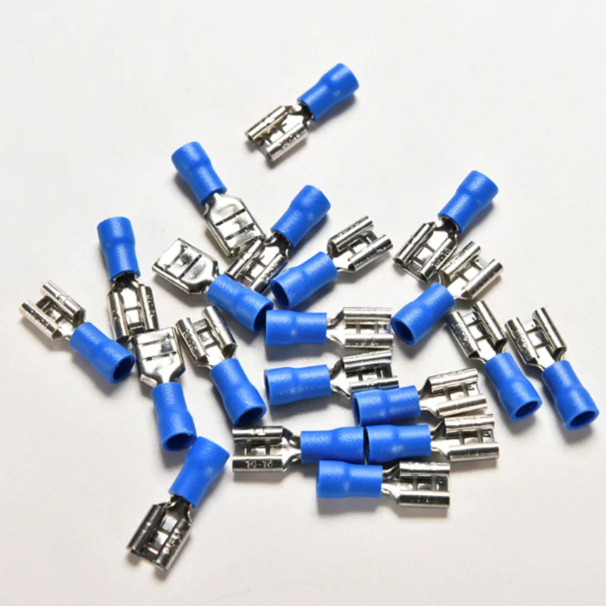

New 20PCS 14-16AWG Insulated Spade Crimp Wire Cable Connector Terminal Female Kit Electrical Crimp Terminal