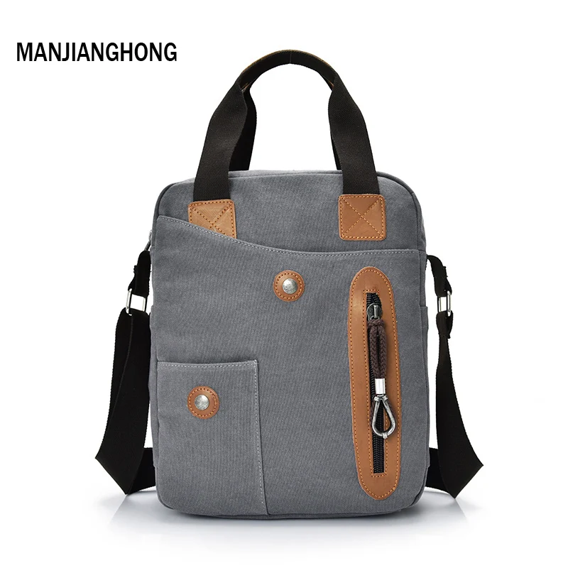 

MANJIANGHONG Crossbody bag New Multifunction Men Retro handbags Women Canvas Bags Shoulder Messenger Bags Leisure Package 2018