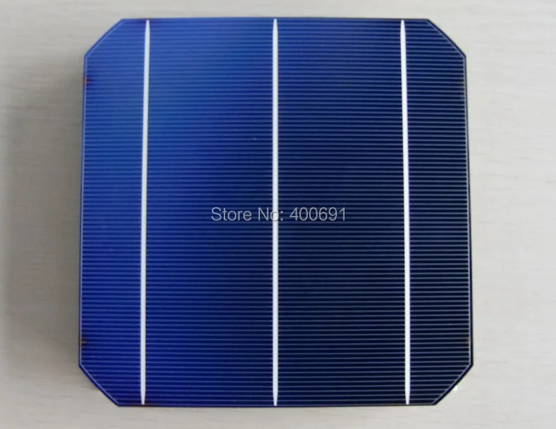 Eficiência de Células Usado para o Painel 19% de Alta Mono de 156mm Lote Grau Monocristalino Célula Solar 6x6 Solares 4.5 w 0.5 v 50 Pçs - Top 4 High Quality cell solar