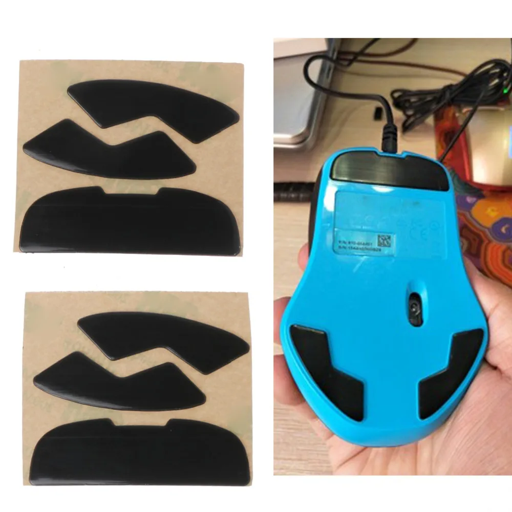 

2Pcs 0.6mm Thickness Replace Mouse Feet Mouse Skates For Logitech G300 G300S