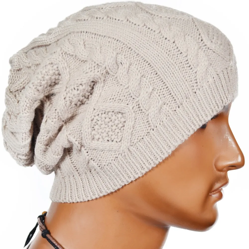 Men Vintage Beanie Cool Skullcap Knit Cap Women Hat FORBUSITEin Men's