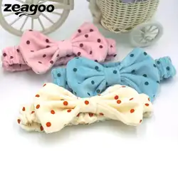 Zeagoo в милый горошек бантом Упругие Hairbands головная повязка для девочек Дети Повседневное Свадебная вечеринка Головные уборы аксессуары для