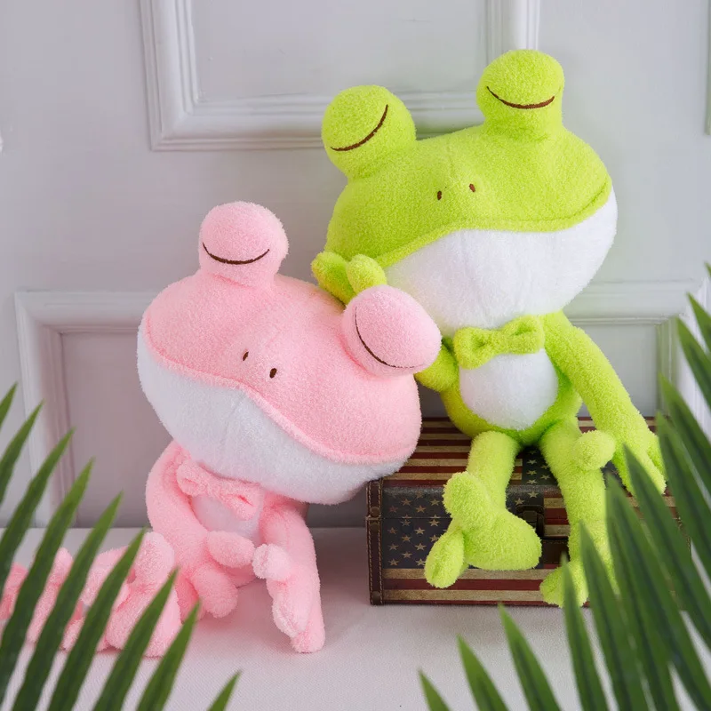 

40cm creates new frogs plush toy dolls prince mung bean frogs large-sized big-eyed frogs to give gifts to men and women
