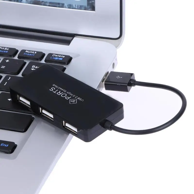 4 порта usb-хаб высокоскоростной USB 2,0 концентратор мульти разветвитель расширения мини-концентратор для ПК ноутбука Sup порты Windows 8 Windows 7 продвижение