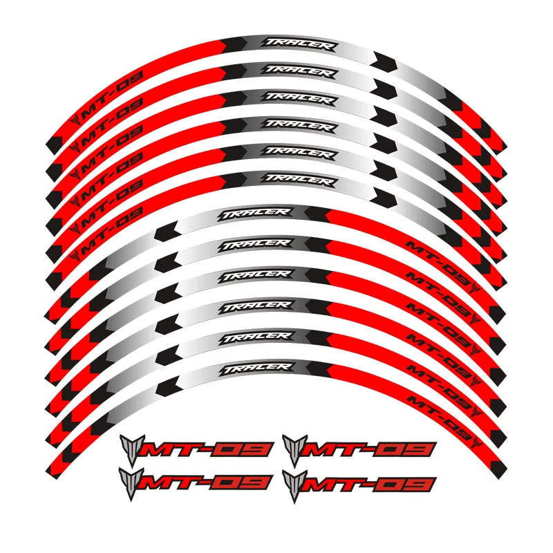 Горячая 6 цветов колеса мотоцикла отличительные светоотражающие наклейки обода полосы для YAMAHA tractracer