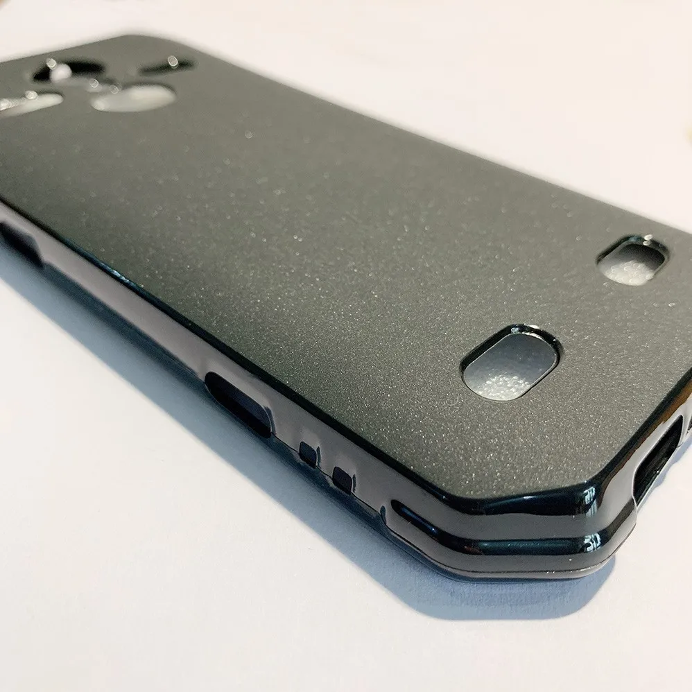 Матовый чехол для телефона AGM A9 Pro Черный Защитный из мягкого ТПУ и силикона