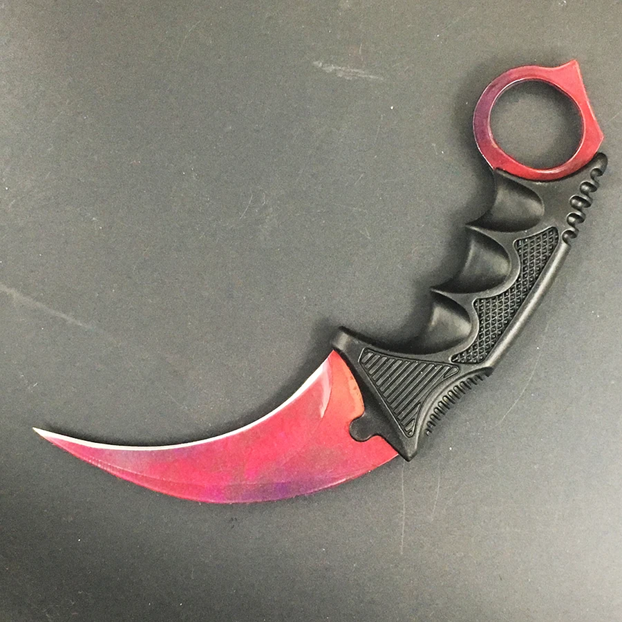 CS GO нож Karambit, тактический нож для выживания, нож из нержавеющей стали для кемпинга, охоты, игры Counter Strike, нож в подарок