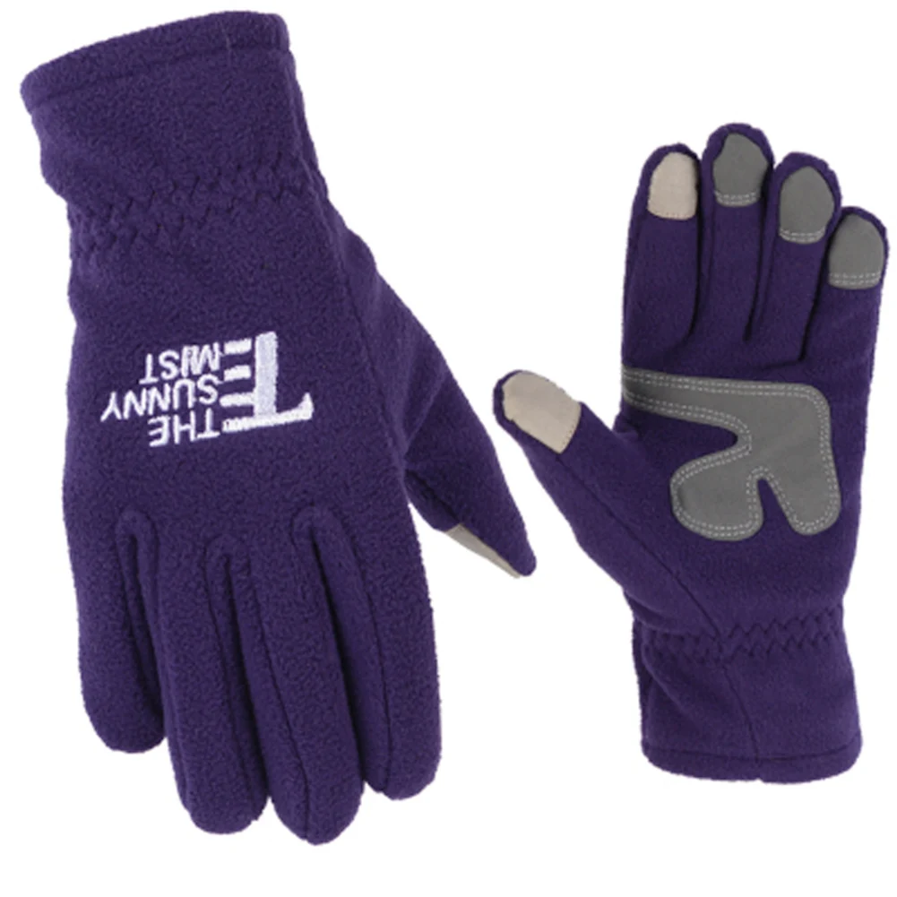 Теплые флисовые перчатки с сенсорным экраном для мужчин и женщин; сезон осень-зима; перчатки для спорта на открытом воздухе, велоспорта, альпинизма, вождения, катания на лыжах; зимние перчатки