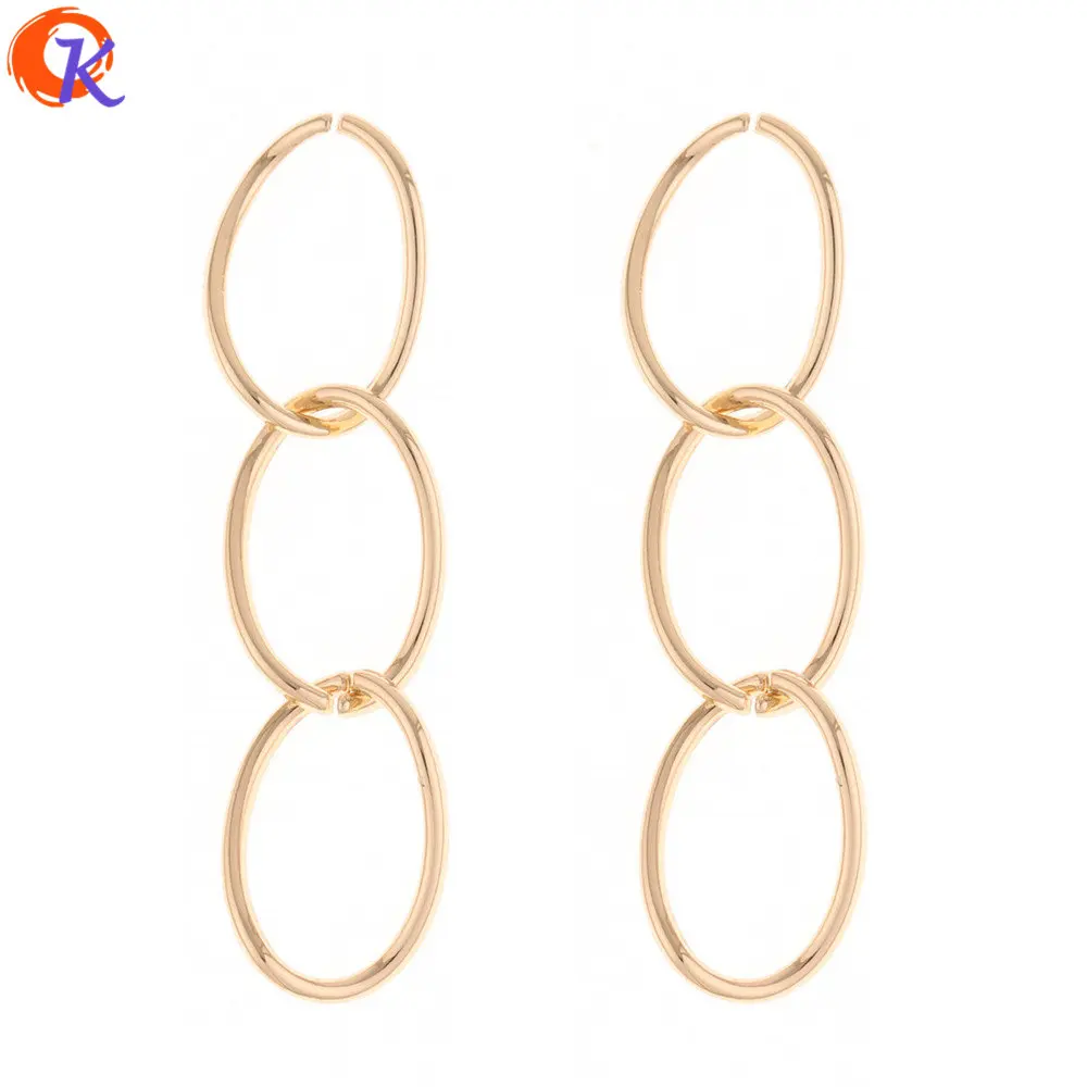

Cordial Design 50Pcs 15*60MM Jewelry Accessories/Earring Connectors/Oval Chain Shape/DIY Accessories/Hand Made/Earring Findings