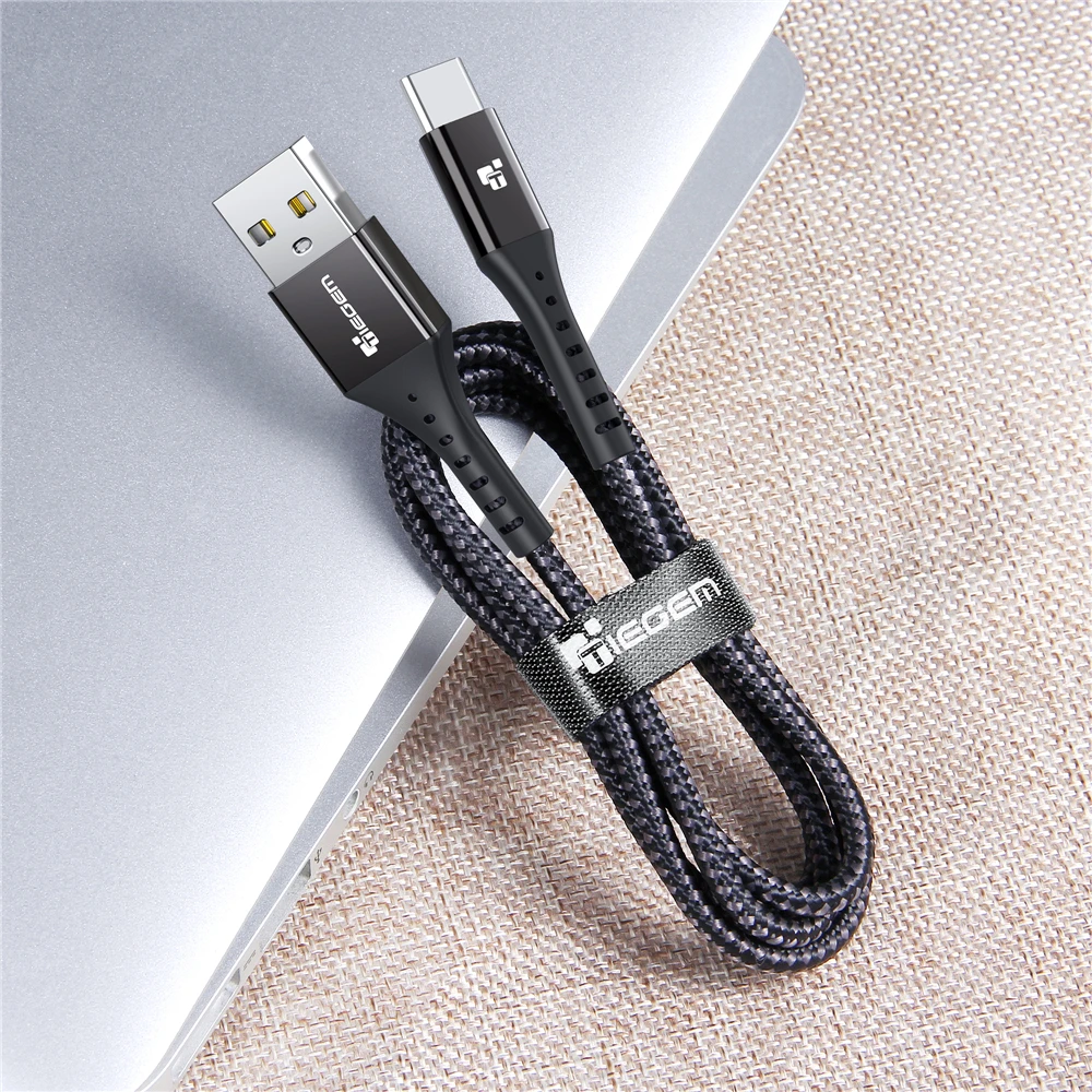 TIEGEM usb type-C кабель USB-C 3 a кабель для быстрой зарядки type-C кабель для синхронизации данных для samsung S8 S9 S10 Xiaomi mi9 note 7 8 9 шнур