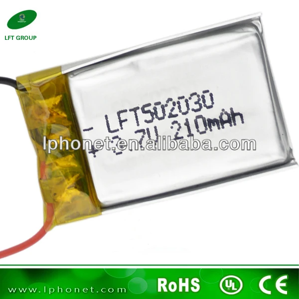 213752 deep power battery 3.7 v 350mah li-ion rechargeable battery heated blankets