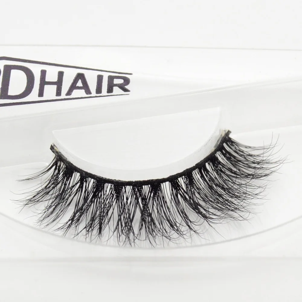 

Visofree 3D Mink Eyelash Real Mink Handmade Crossing Lashes Individual Strip Thick Lash Fake Eyelashes A15