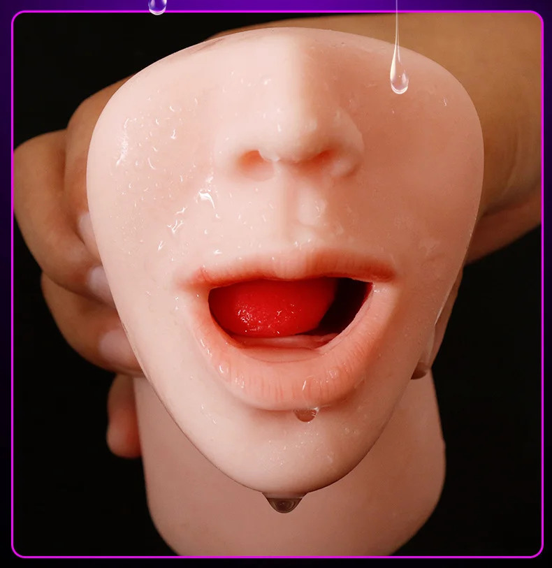 Мужской мастурбатор искусственный реалистичный рот глубокое горло мягкие зубы язык минет оральный секс человек мастурбация чашка