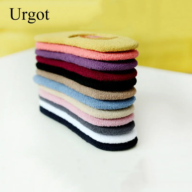 Urgot/6 пар разноцветные бархатные невидимые женские носки кораллового цвета