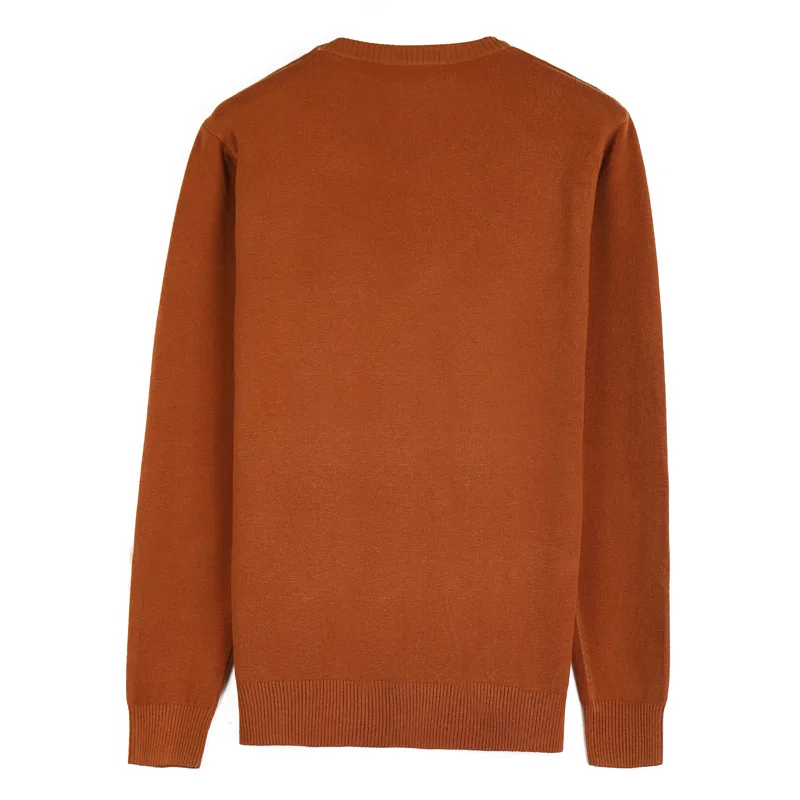 Бренд Brother Wang, мужской тонкий свитер из хлопка, Модный повседневный деловой комбинезон, пуловеры, свитер, черный, красный, оранжевый, зеленый