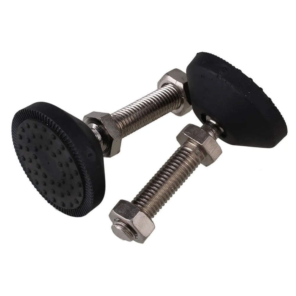 Black 52mm Dia Nylon Base M12 x 47mm Threaded Universal Joint