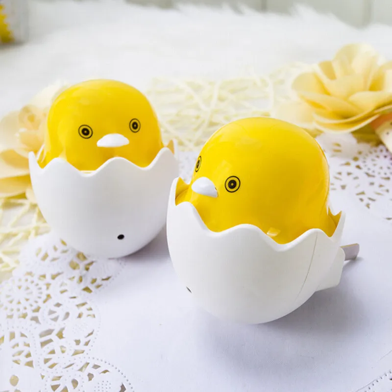Cute night light EU/US Plug Duck AC110-220V Wall Socket Light-control Sensor LED Night Light Bedroom lamp For Desk Table | Лампы и