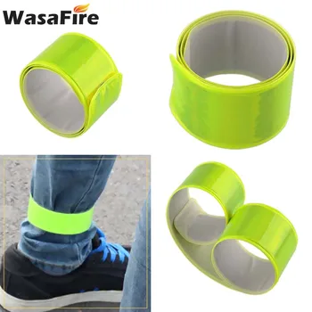 

New Hot Running Fishing Cycling Reflective Strips Warning Bike Safety Warning Light Bicycle Bind Pants Leg Strap Reflective Tape