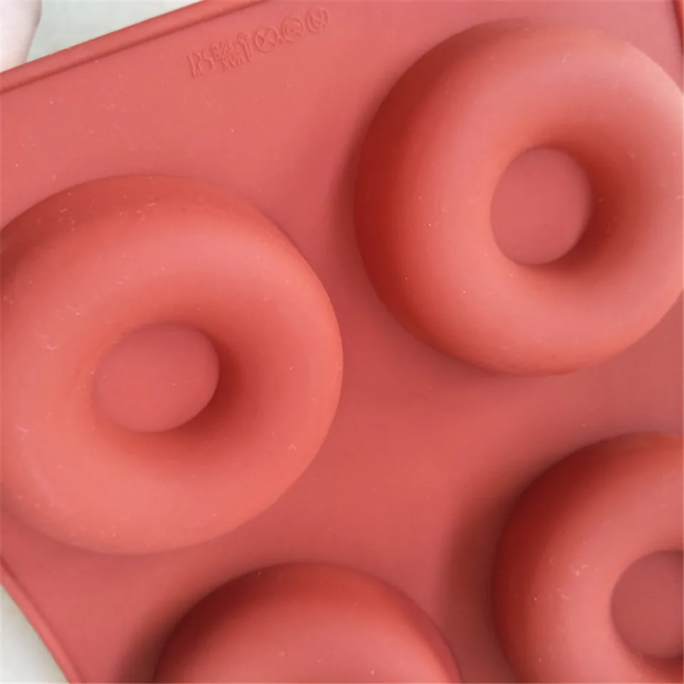 6/8/18 Holes Donut Silicone Mold Chocolate Silicone Mold Ice Cubes Soap Cookies Mould Jelly Fondant Molds Cake Baking Tools