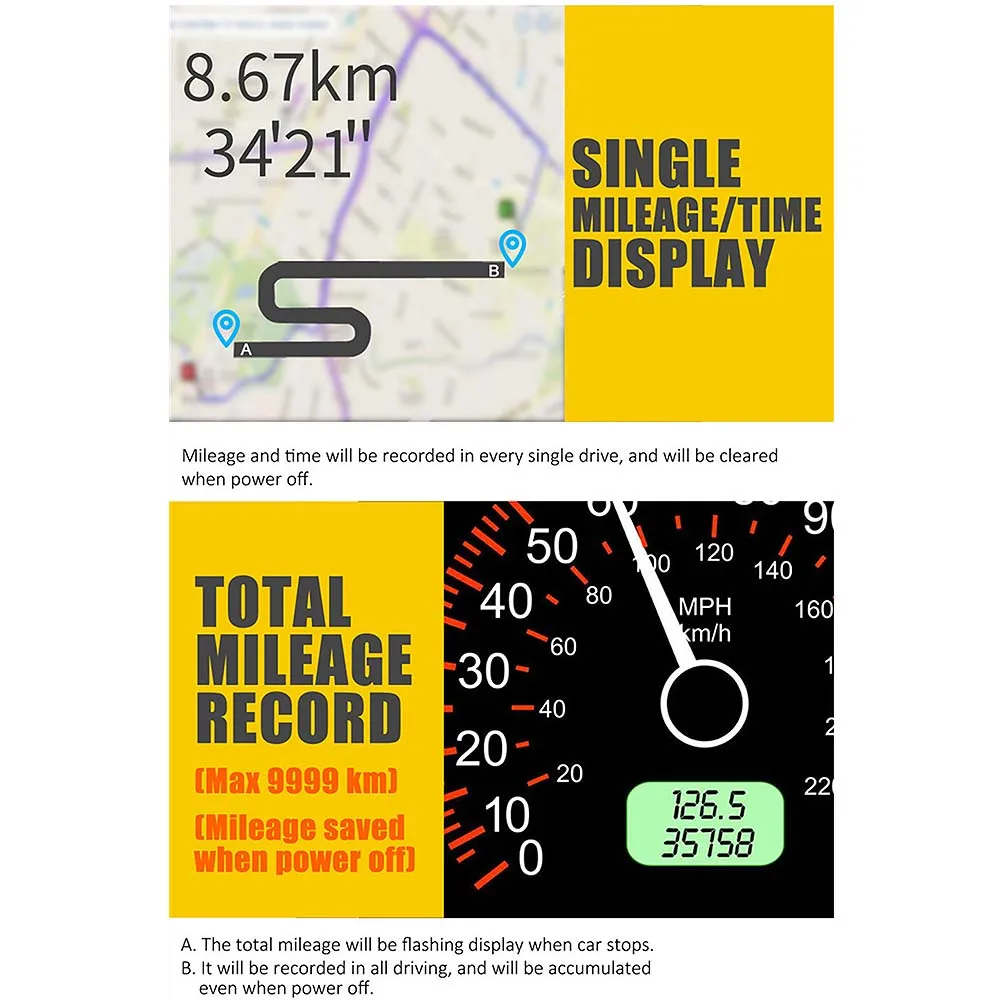 Универсальный дисплей, цифровой автомобильный gps измеритель скорости, дисплей скорости, HUD MPH, автомобильный мотоцикл, велосипед, дисплей скорости