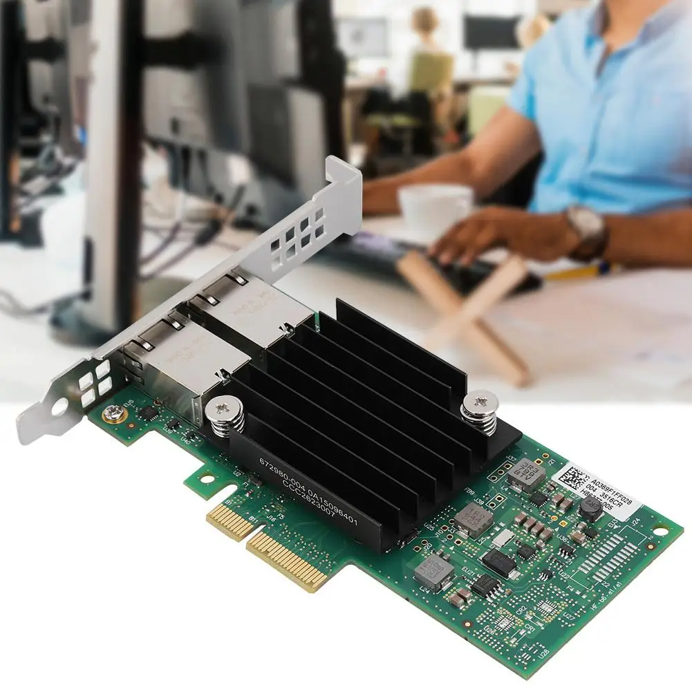 2-Порты и разъёмы гигабайт; LAN; карта сетевого адаптера сетевая карта для Intel X550-T2 PCI-E X4 10 Гбит/с