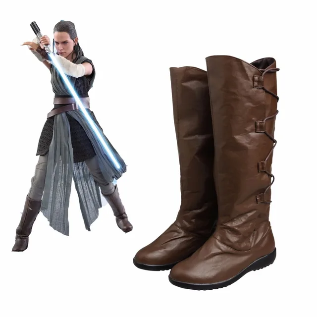 Cosplaydiy Episodio VIII el Rey de la último Jedi zapatos botas Cosplay Halloween Navidad botas L0516 Cosplaydiy Episodio VIII el Rey de la último Jedi zapatos botas Cosplay Halloween Navidad botas L0516