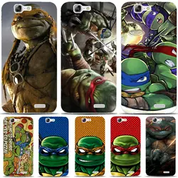 G182 ninja turtles прозрачный жесткий тонкий кожи case обложка для huawei p 6 7 8 9 10 lite плюс honor 6 7 8 4c 4x g7