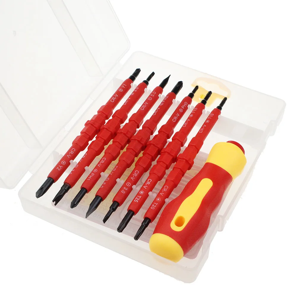 High Quality 8PCS VDE Electricians Screwdriver Set Tool Electrical Fully Insulated High Voltage