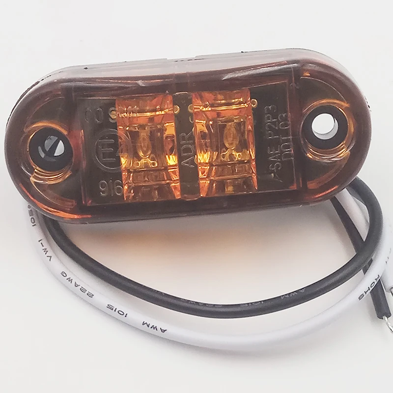 Car Flashing 4PCS truck LED Side Marker lights Clearance tail Lamp 12V