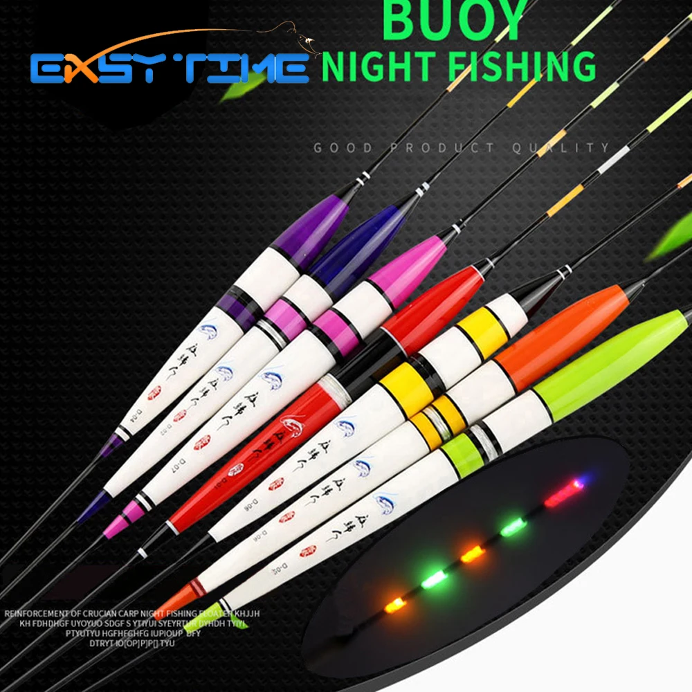 Easy Time LED Luminous Fishing Floats Full With Bead Night Vision