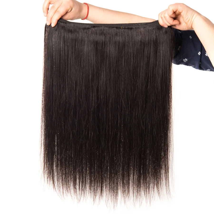 Mslynn Hair Malaysian Straight Hair Bundles Human Hair Bundles Deal Can Buy 1/3/4 Bundles Non Remy Hair Extensions Natural Color