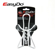 Easydo bicicleta accesorios botella ciclismo jaula bicicleta botella de agua titular de la jaula de la botella ajustable de aleación de aluminio de plata/negro