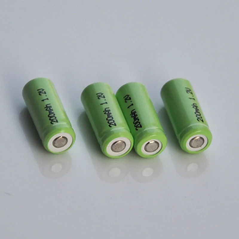 2 4 шт 1 V 1/2 AAAA перезаряжаемая батарея 200mah Ni MH ячейка со сварочными вкладками ножки