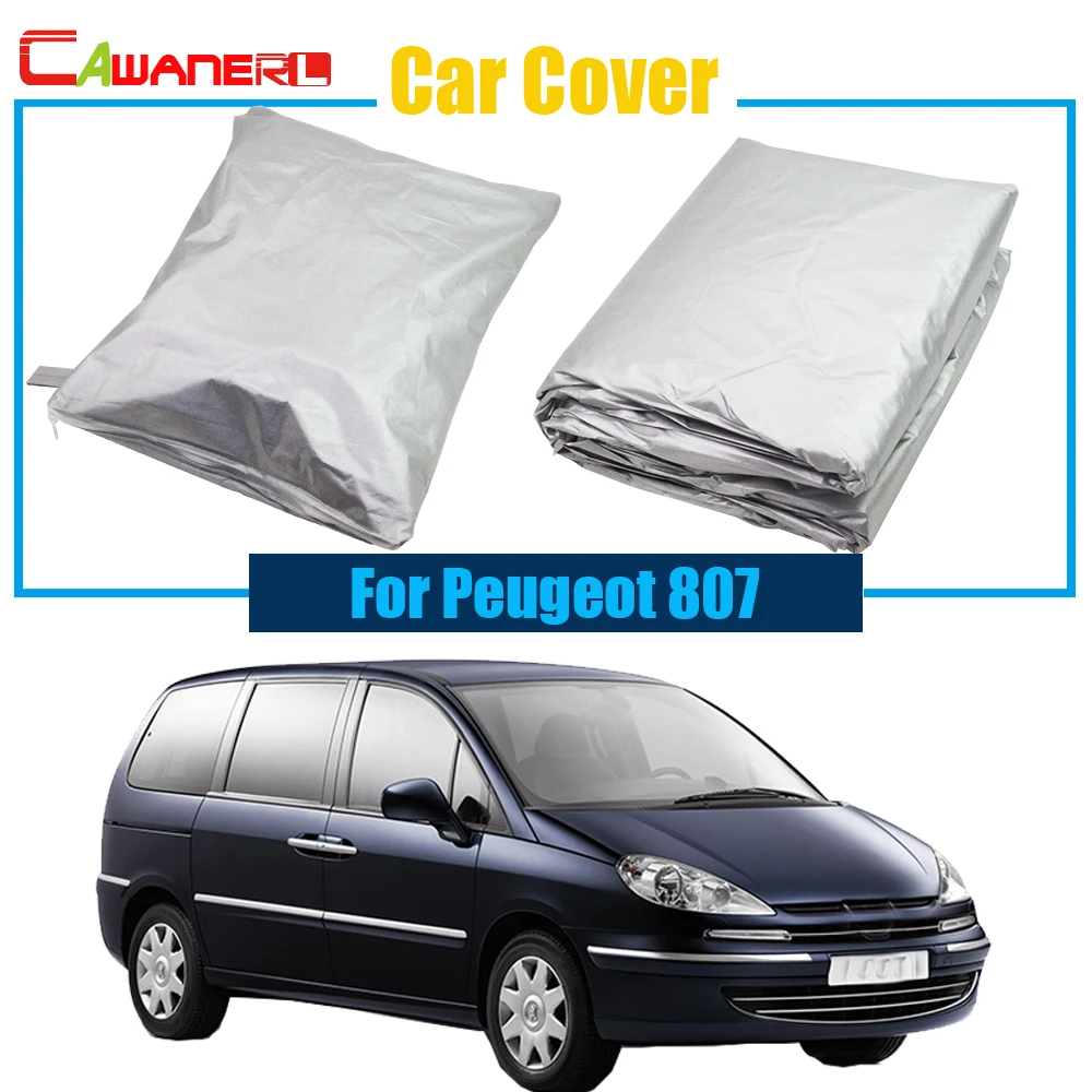 

Cawanerl Car Cover Vehicle Sun Snow Rain Resistant Protection Cover UV Anti Dust Proof For Peugeot 807
