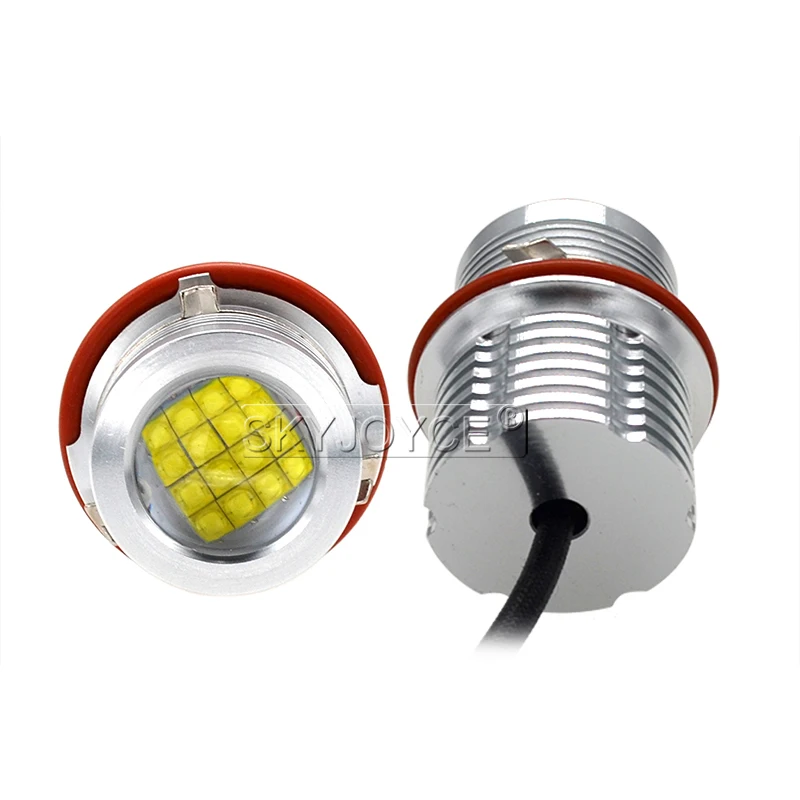 SKYJOYCE Car Styling 280W 160W 6500K White E39 LED Angle Eyes For E39 E61 E63 E65 E53 E83 X3 E87 X5 Hole Ring LED Marker Kit (8)