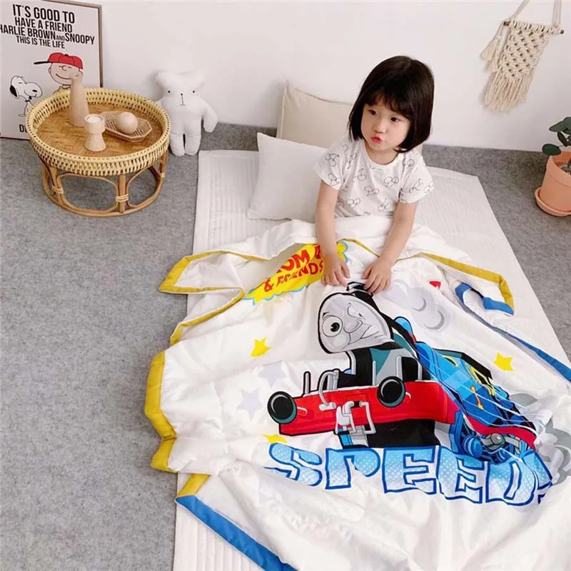 Модальное мягкое моющееся детское одеяло для сна, Пеленальное Одеяло для новорожденных, для детского сада и школы, летнее стеганое одеяло с рисунком русалки - Цвет: tomas