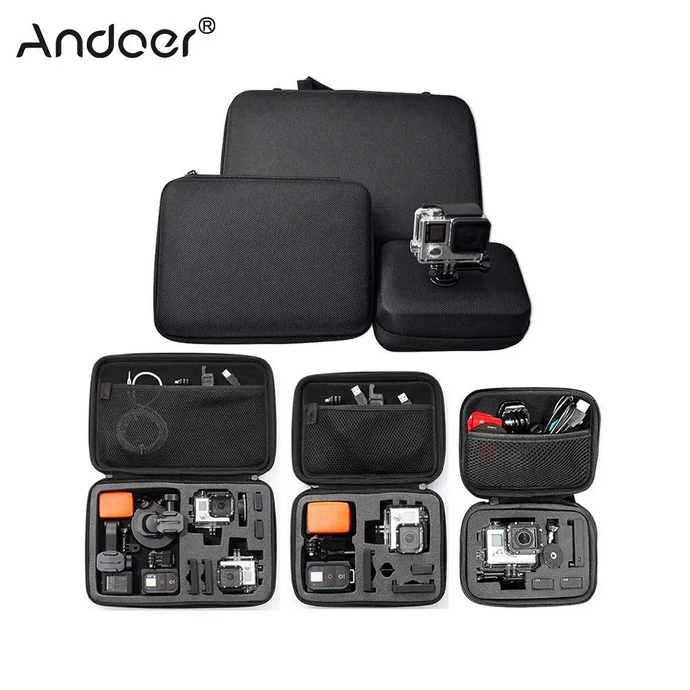 

Andoer Portable Action Camera Case Protective Case for GoPro Hero Sport Camera Accessory Anti-shock Storage Bag