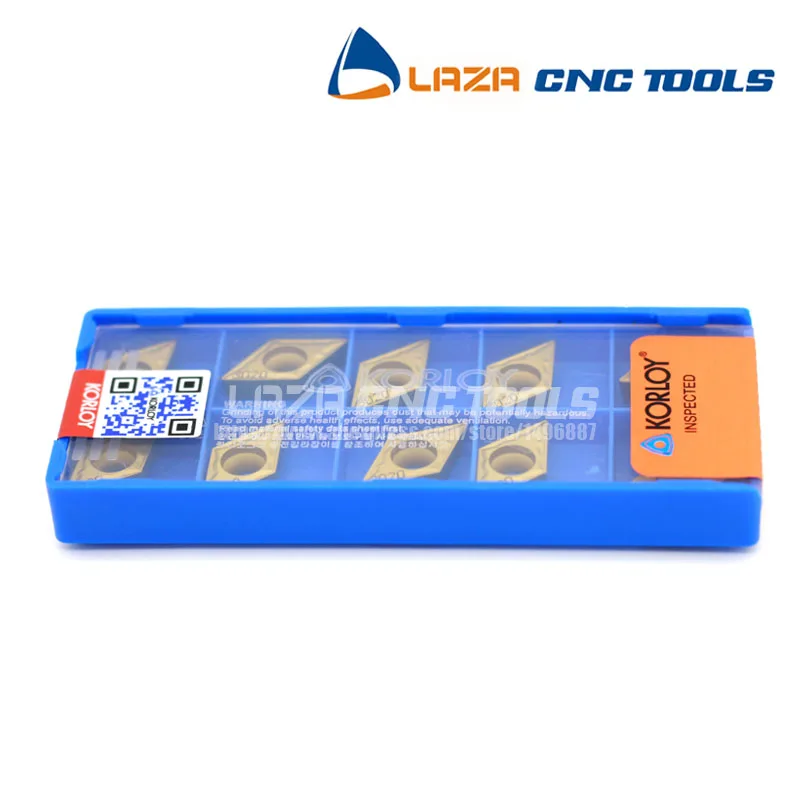 

DCMT11T304/DCMT11T308-HMP NC3020*10pcs korloy Turning inserts,korloy blades for Steel,DCMT11T3 for SDJCR/SDUCR/SDNCN Tool holder